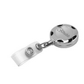 32" Turbo Chrome Metal Badge Reel w/ Laser Engraved